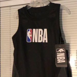 Black and Gray kids NBA short set